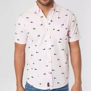 p*❗️SOLD❗️Artistry In Motion: Men’s Button Up Whale Print Slim Tall Fit XL